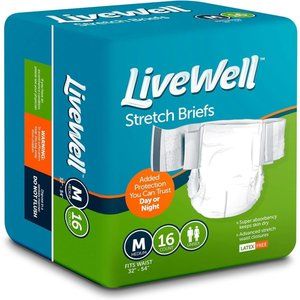 Ultimate Breathable Unisex Stretch Briefs (Medium 32" - 54" Waist) - 16 …